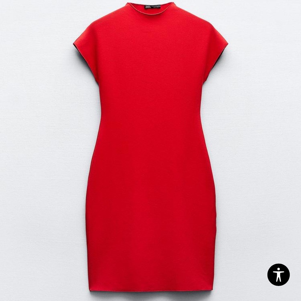 Short Stretch Knit Dress